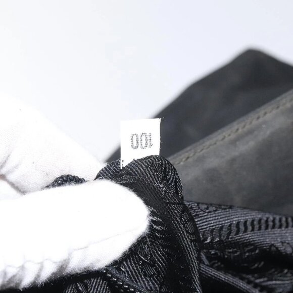 PRADA Shoulder Bag Nylon Black Silver Auth 129067 - Picture 11 of 16